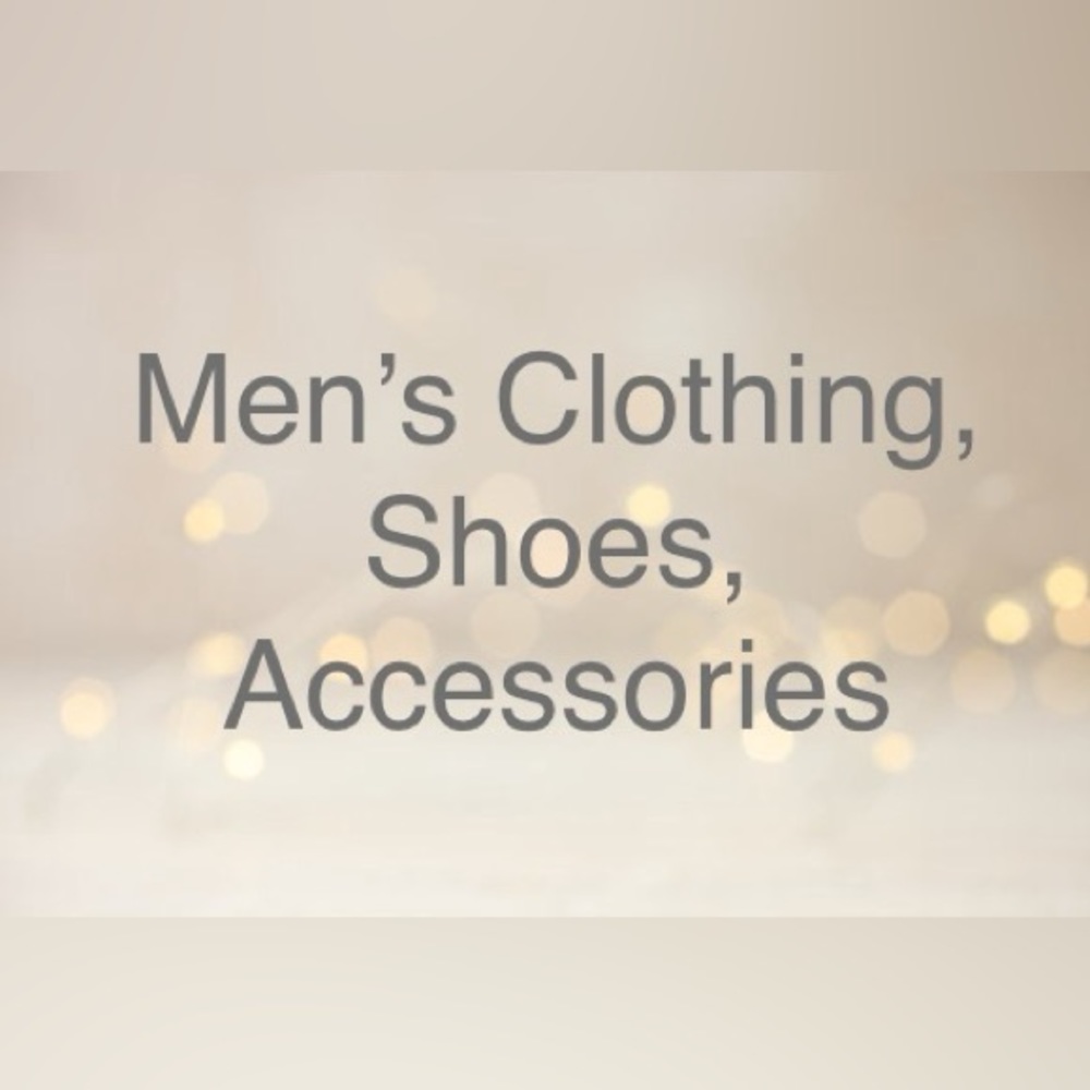 MENS CLOTHING/SHOES/ACCESSORIES